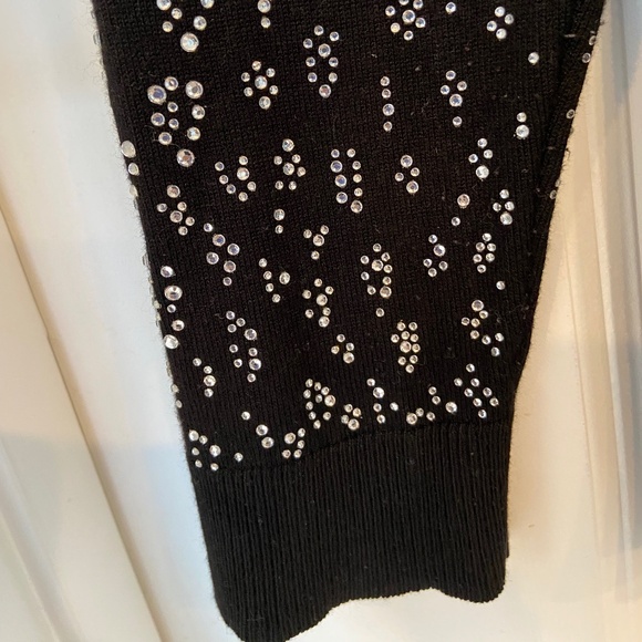 Chelsie & Theodore Black Sweater Sparky Sleeves Ladies L - Picture 3 of 3